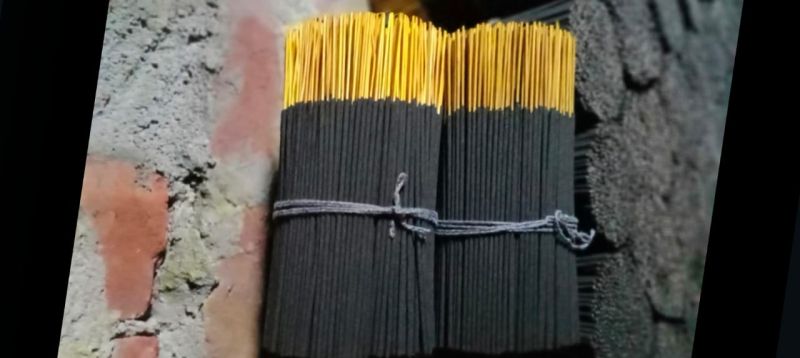 Black Raw Incense Sticks