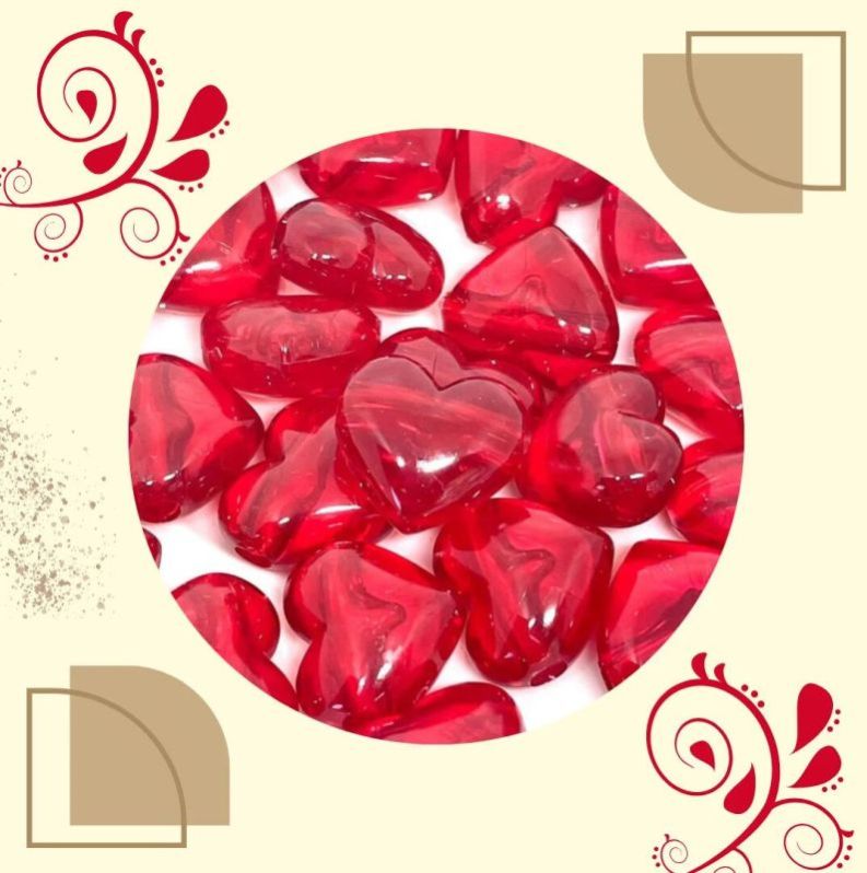 Heart Glass Beads