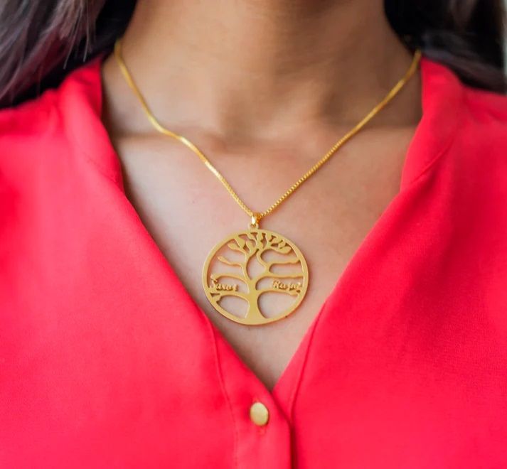 Tree of Life Customized Pendant with Name