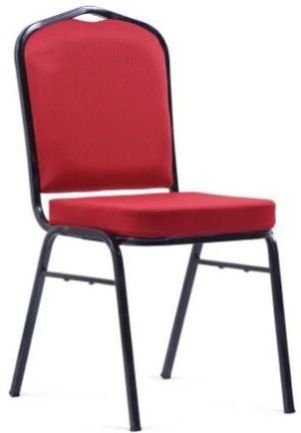 Plain Banquet Hall Chairs, Color : Red, Seat Material : Polyester