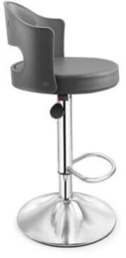 Stainless Steel Maxx Barstool Cafeteria Chair, Color : Black Modern