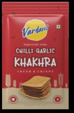 Chilli Garlic Khakhra, Color : Golden Brown