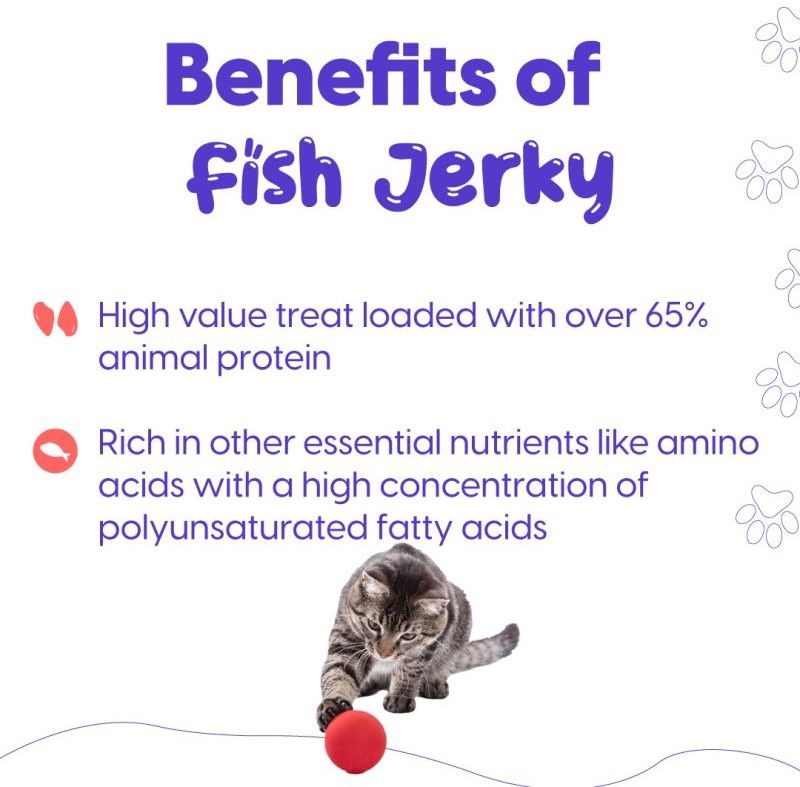 Indian Carp Fish Jerky Real Treat for Cats