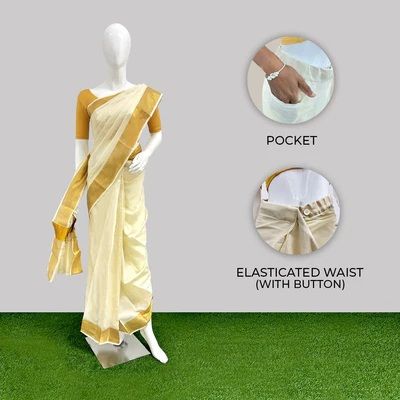 Cotton Elegant Ready-to-Wear Saree