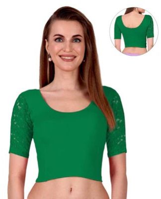 Lace Half Sleeve Readymade Blouse Online for Women