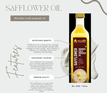 SAFFLOWER OIL (Wooden Cold Pressed Oil)