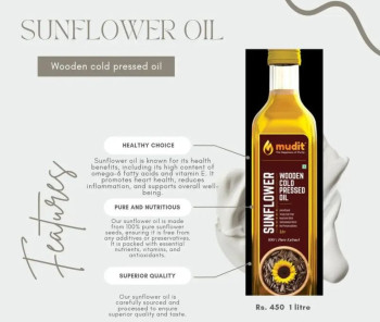 SUNFLOWER OIL (Wooden Cold Pressed Oil)