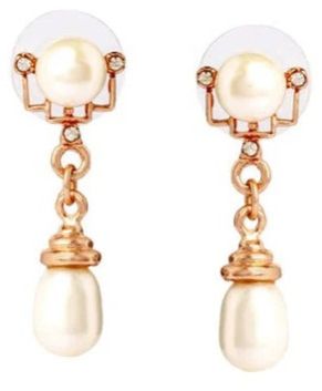 Mystic Pearl And Gold Women Drop Earrings