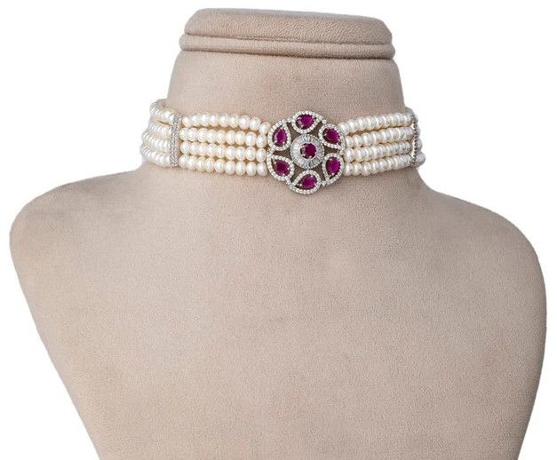 Regal Elegance Women Choker Necklace Set