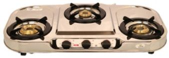 Glass Cooktop AURA TRIDEV 3 BURNER Gas Stove