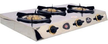 Glass Cooktop Bella 3 Burner Gas Stove