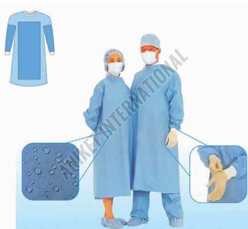 Plain Reinforced Surgical Gown M, Xl, Xxl for Hospital