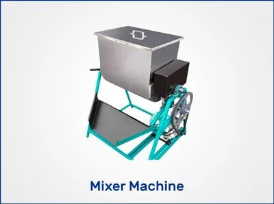 Wecan Technology 50 Hz Mild Steel Mixer Machine, Capacity : 35kg/day