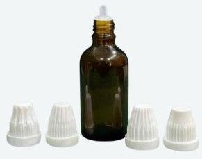 Amber Glass Temple Dropper Bottle for Pharma