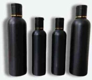 Black Colour HDPE Hair Oil Bottle