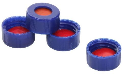 Blue Screw Cap with Bonded Pre Slit