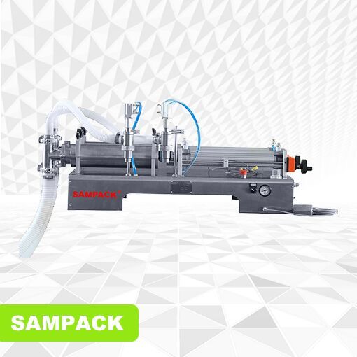 Semi-Automatic Double Nozzle Liquid Filling Machine