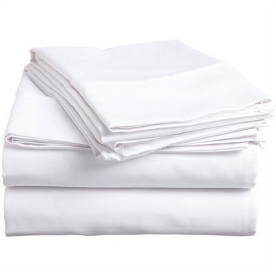 Cotton Bed Sheets, Color : White