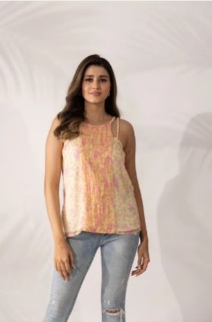 Daffodil Hand Braided Strappy Ladies Top