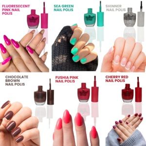 BellaBloom Velvet Matte Nail Polish Combo Set of 6