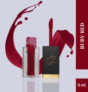 Ruby Red Liquid Matte Waterproof Lipstick 5ml