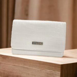 Stylish White Elegance Leather Sling Bag