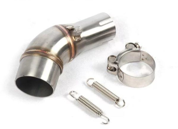 Yamaha R3 Bent Pipe/middle Pipe - Silver