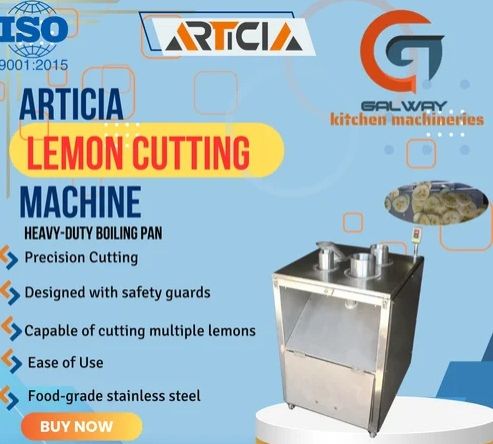 Stainless Steel Articia Lemon Cutting Machine, Capacity : 500 Kg/HR
