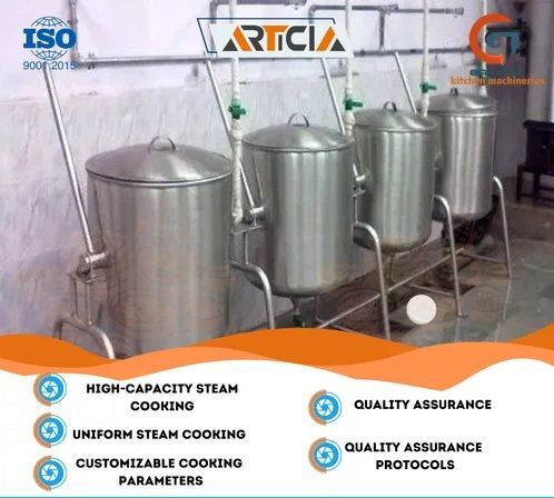 ARTICIA Stainless Steel Steam Cooking System 1000l