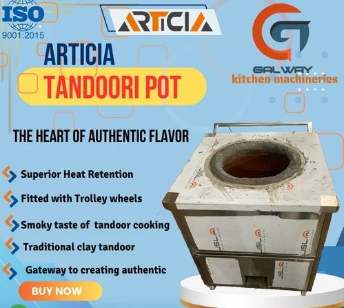 Articia Stainless Steel Tandoori Pot, Shape : Square For Commercial