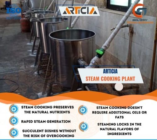 ARTICIA Steam Cooking Plant Sambar Vessel
