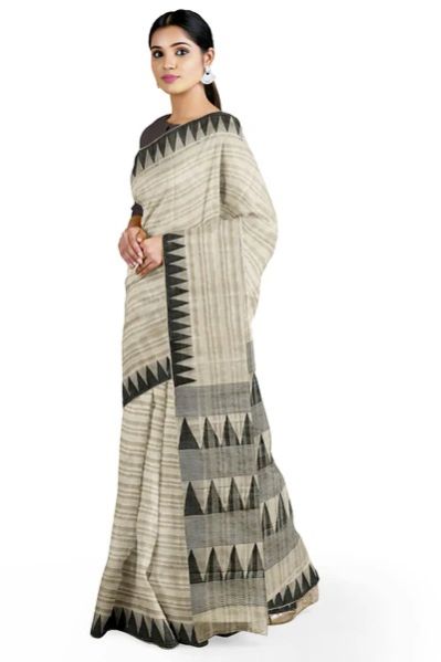 FINE QUALITY HANDLOOM MUSLIN SILK SAREE