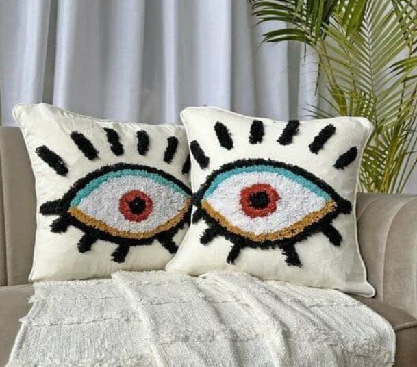 Boho Gaze Tufted Cushion Covers