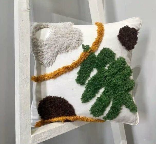Greenery Bliss Tufted Cushion Covers