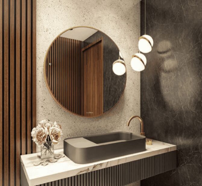 Harmony Brass Mirror
