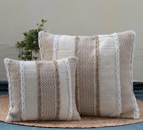 Jute Dreamscape Tufted Cushion Covers