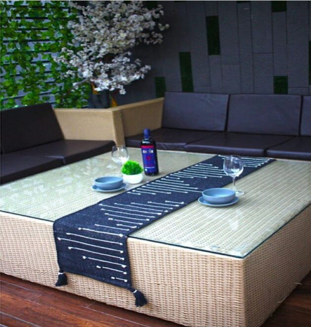 Serene Elegance Table Runner