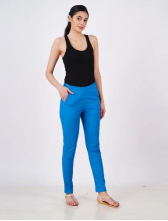 Womens Cotton Straight Pant
