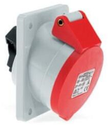 Socket Outlet Angled (IP-44): 16/20 AMP 4 Pin