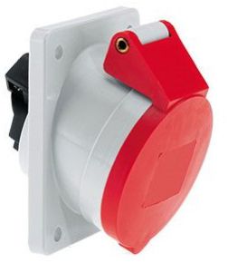 Socket Outlet Angled (IP-44): 32 AMP 5 Pin