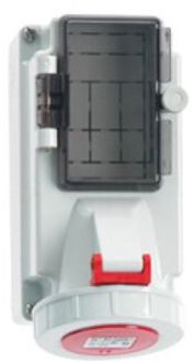 Surface Mounting Socket Outlet with MCB Fused IP67, 3 Pin, 16Amp