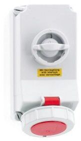 Surface Mounting Switched Socket, Interlocked IP67, 5 Pin, 32Amp