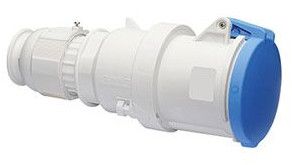 With Cable Sleeve 63A Cable Gland (IP-44): 63 AMP 3 Pin