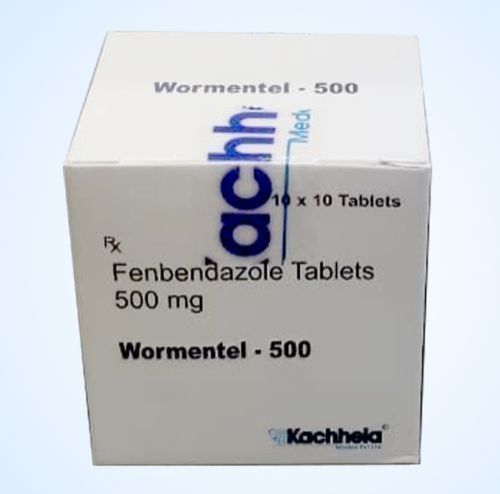 Kachhela Wormental 500 Mg Tablets, Packaging Type : Paper Box