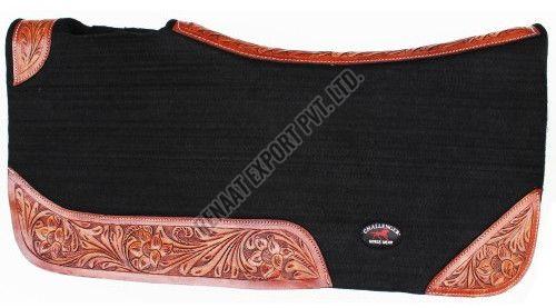 Leather SPAD003 Horse Saddle Pad Standard, Weight : 25-50Lbs