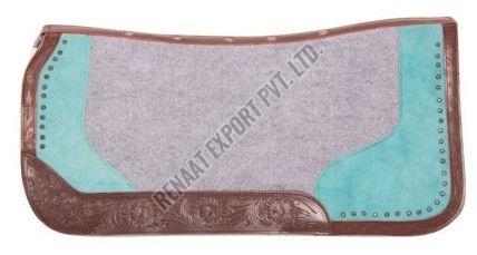 Leather SPAD015 Horse Saddle Pad Standard, Weight : 25-50Lbs