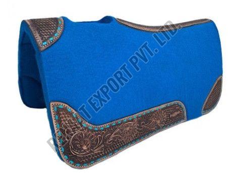 Leather SPAD017 Horse Saddle Pad Standard, Weight : 25-50Lbs