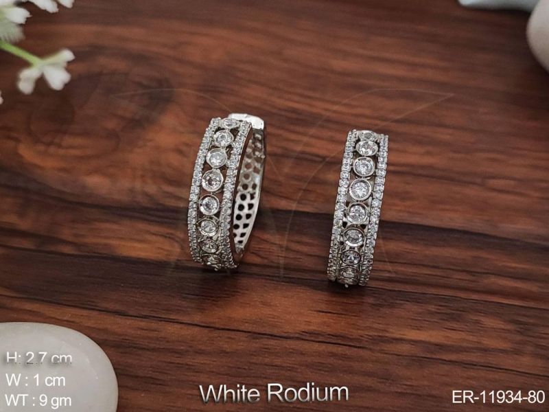 ER-11934-80 American Diamond Earrings