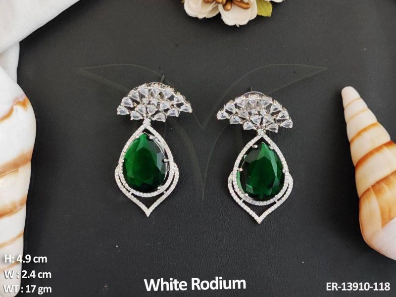 ER-13910-118 American Diamond Earrings