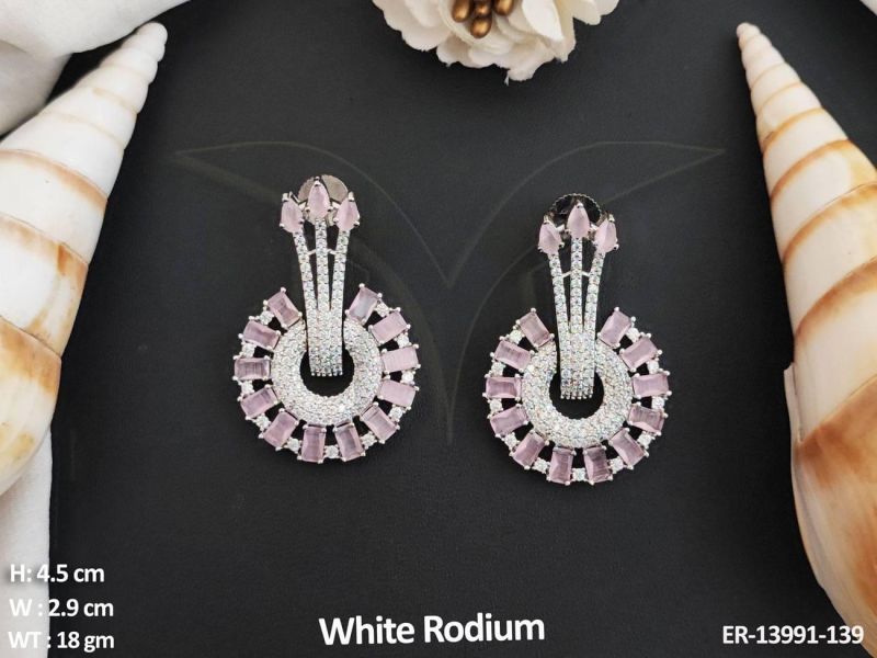 ER-13991-139 American Diamond Earrings